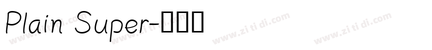 Plain Super字体转换
